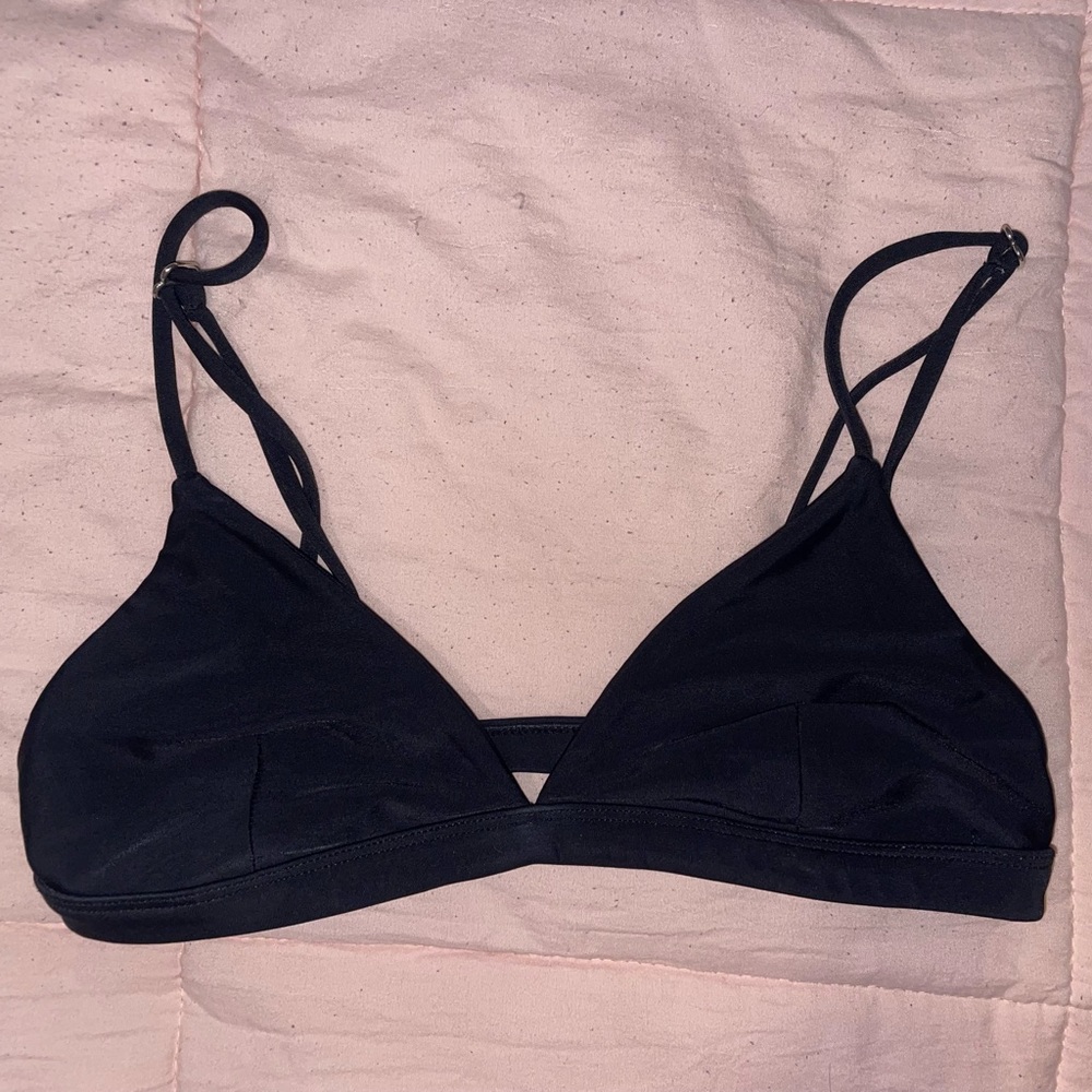 mikoh black bikini top